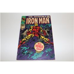 IRON MAN #1 (1968) LOW TO LOWER MID GRADE, STRUCTURALLY SOUND, COVER AND CENTREFOLD ATTACHED. NO