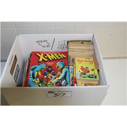 LARGE BOX LOT FEATURING 11 MARVEL & DC BRONZE AGE TREASURY SIZE COMICS, 32 BRONZE