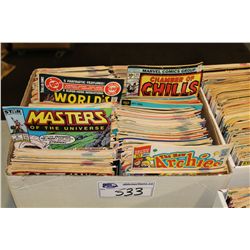 BANKERS BOX OF BRONZE TO COPPER AGE COMICS - MIXED TITLES & RUNS.