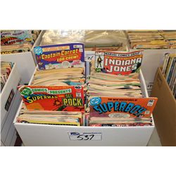 BANKERS BOX OF BRONZE TO COPPER AGE COMICS - MIXED TITLES & RUNS.