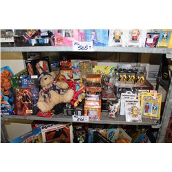 SHELF LOT OF ASSORTED TOYS NEW IN THE BOX- HUNDREDS OF DOLLARS IN RETAIL VALUE