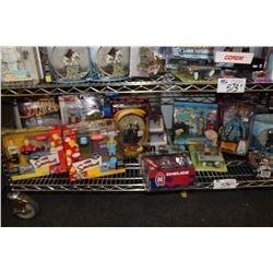 SHELF LOT OF ASSORTED TOYS NEW IN THE BOX- HUNDREDS OF DOLLARS IN RETAIL VALUE