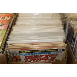 PARTIAL SHORT BOX OF ASSORTED COMICS