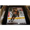 Image 2 : LARGE LOT FRAMED AUTOGRAPHED HOCKEY PICTURES IN BASKET WITH NHL NFL MEMORBILIA