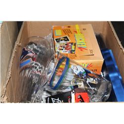 1 BOX OF CANUCKS MEMORIBILIA