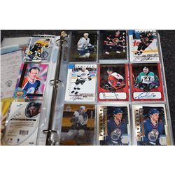 BINDER OF NHL AUTOGRAPHS AND SPORTS TICKETS