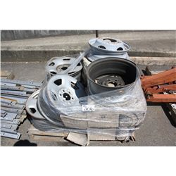 PALLET OF TIRE RIMS