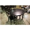 Image 1 : ROUND DINING TABLE WITH 3 CHAIRS