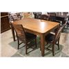 Image 1 : CHERRY DINING ROOM TABLE WITH 4 CHAIRS