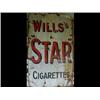 Image 1 : A Wills 'Star' Cigarettes Enamel Sign, (worn)...