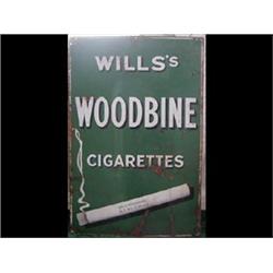 A Wills Woodbine Cigarettes Enamel Sign...