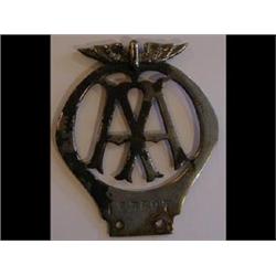 A Chrome AA Badge, no 133597, 13 cm...