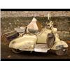 Image 1 : A Lambretta LD Scooter, with sidecar, registr...