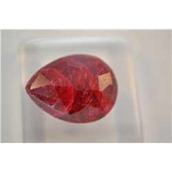 ***Stunning Red Ruby 10.85ct  Pear Cut  16 x 12mm***