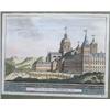 Image 1 : ESCUELA FRANCESA, S. XVII."Par vistas del Escorial" Dos grabados coloreados. 13 x 16,5 cms. Salid...
