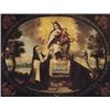 Image 1 : ESCUELA SEVILLANA, H. 1700."Virgen con el Niño, Sta. Teresa de Jesús y S. Juan de la Cruz en un ó...