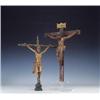 Image 1 : Cristo de tres clavos con corona de espinas. Trabajo castellano, S.XVIII. Medidas: 73 x 47 cms.Ma...