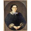 Image 1 : MARIANO CARBO.( Escuela catalana, siglo XIX )Retrato de dama en un óvalo pintado. Oleo / lienzo....