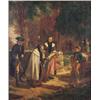 Image 1 : HEGER ( Esc. alemana, siglo XIX )La salida de la iglesia. Oleo / lienzo. 56,5 x 47 cms.Firmado y...