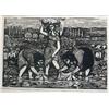 Image 1 : PAPAGUEORGUIN DIMITRI ( Grecia, 1928 )."4 litograf¡as representando labores de campo" 3 de 29 x 4...