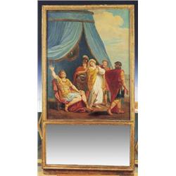 Mesita auxiliar lacada en negro con madreperla, tercer cuarto S.XIX. Medidas: 45 x 52 cms.Faltas....