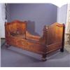 Image 1 : Cama de barco alfonsina en nogal, ppios. S. XX. Medidas: 110 x 207,5 x 117 cms. Salida Euros 275...