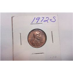 1972S BU Lincoln Cent