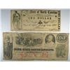 Image 1 : 1861 $1 BANK OF THE STATE OF SOUTH CAROLINA NOTE & 1861 $1 STATE OF NORTH