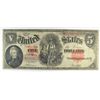 Image 1 : 1907 $5 US NOTE "WOOD CHOPPER"