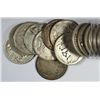 Image 1 : ( 20 ) COINS ONE ROLL OF CIRCULATED MIXED DATE WALKING LIBERTY HALF DOLLARS