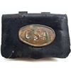 Image 1 : CONFEDERATE STATES ARMY CSA LEATHER CIVIL WAR ERA CARTRIDGE POUCH