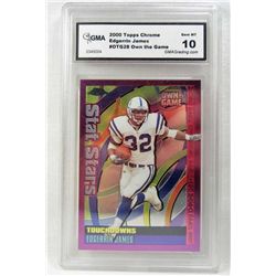 2000 TOPPS CHROME EDGERRIN JAMES #OTG28 OWN GAME FOOTBALL CARD - GMA GEM MT 10