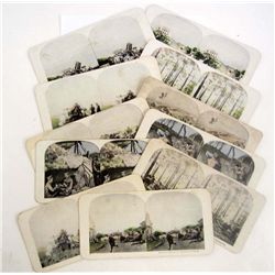 LOT OF 11 VINTAGE MILITARY STEREOVIEW CARDS