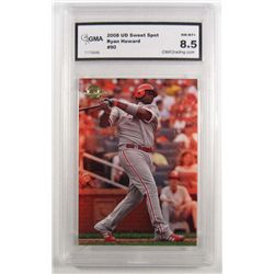2008 UPPER DECK SWEET SPOT #90 RYAN HOWARD BASEBALL CARD - GMA NM-MT+ 8.5