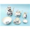 Image 1 : A Davis & Flight Worcester porcelain 23 piece tea and coffee service, later transfer decorated wi...
