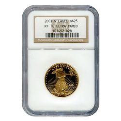 Certified Proof American Gold Eagle $10 P PR70DCAM PCGS
