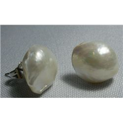 9.00CTW PHILIPPINE WHITE BAROQUE EARRINGS