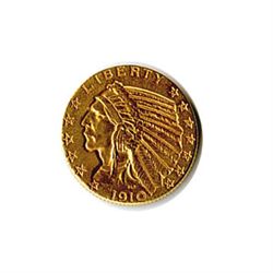 Early Gold Bullion $5 Indian Jewelry Grade