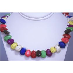 MULTICOLOR SEMIPRECIOUS STONE NECKLACE