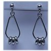 Image 1 : 24.80 CTW STERLING STEEL EARRING