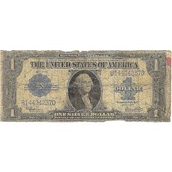 1923 $1 large size silver certificate, well-circulated