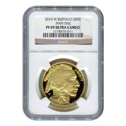 Certified Proof Buffalo Gold Coin W Tenth Ounce PF70 Ul