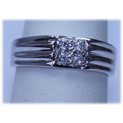 15.48 CTW CZ RING .925 STERLING SILVER