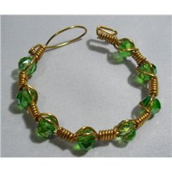 53.00CTW ALUMINUM WIRED CRYSTAL BRACELET