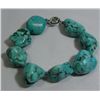 Image 1 : NATURAL 575.00CTW BLUE TURQUOISE BRACELET