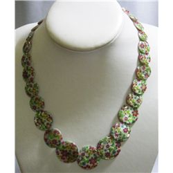 283CTW PHILIPPINE ALOHA CAPIZ NECKLACE 16INCH