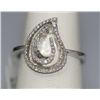 Image 2 : 14K WHITE GOLD DIAMOND RING 0.24 CTW