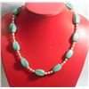 Image 1 : 325.00CTW PHILIPPINE FRESHWATER PEARL AND BLUE TURQUOIS