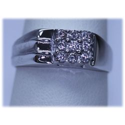 13.25 CTW CZ RING .925 STERLING SILVER