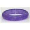 Image 1 : CHINESE PURPLE JADE BANGLE; DIAMETER 2.5 IN